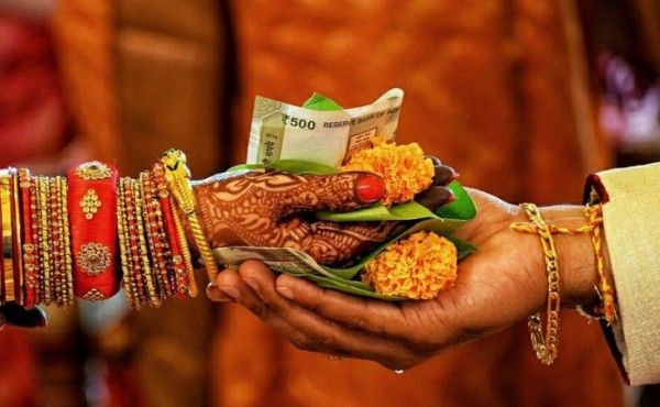 Traditional marriage ceremony items representing Kundli matching and compatibility